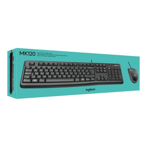 Logitech Tastatur/Maus Set USB,1000dpi MK120 sw (52-990-027)