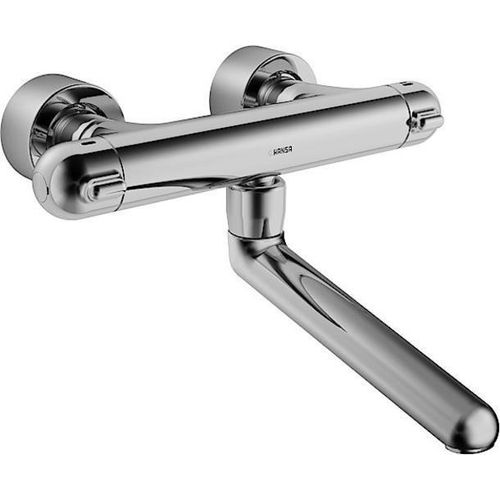 Hansa Wasch-/Spültisch-Thermostat-Wandbatterie HANSACARE DN 15, für Wandaufbau, mit Verbrühschutz verchromt