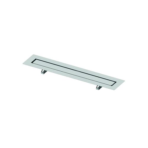 Tece TECEdrainline - Duschrinne 1000 mm, zum Aufbringen von Fliesen, mit Bauzeitschutz, Edelstahl 651000