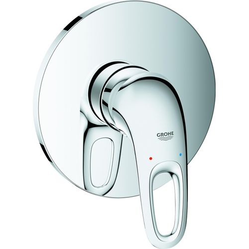 Grohe Eurostyle Einhand-Brausebatterie Fertigmontageset, offener Hebelgriff, 24048003