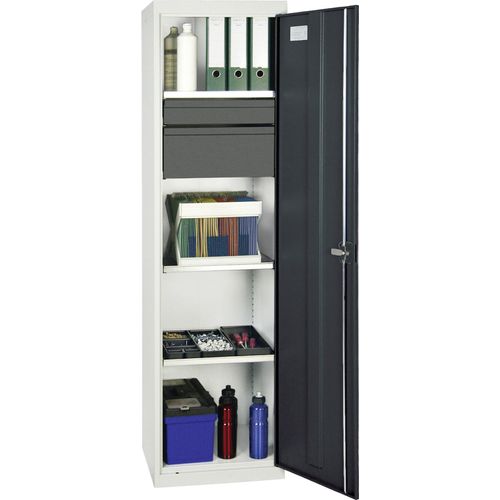Stumpf Werkzeug- und Materialschrank 3000, RAL 7035/7016, 2 Schubladen, 3 Wannen