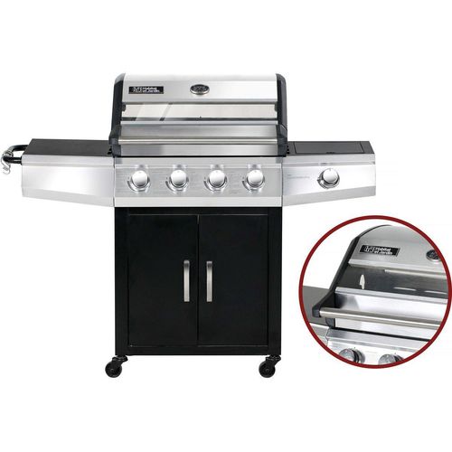 Gasgrill mit Glasdeckel 