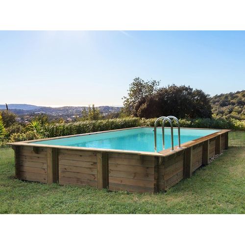 Holzpool-Set rechteckig 
