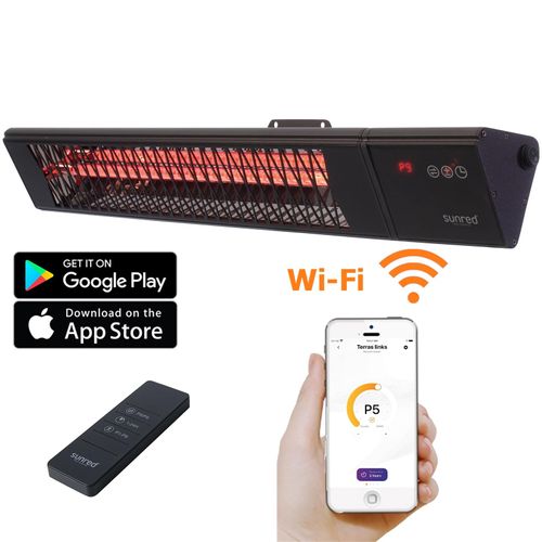 Infrarot Terrassenstrahler 2500W Terrassen Heizung Terrassenheizer Heizer Wärmestrahler App Steuerung Fernbedienung Smart Diamond