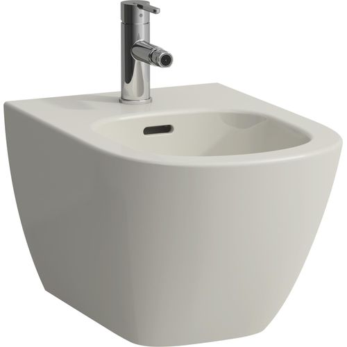 LAUFEN LUA Wandbidet, mit Überlauf, 1 Hahnloch, 360x520mm, Eckventile innenliegend, H8300810493021