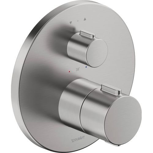 Duravit Thermostatarmatur Thermostat Unterputz, 2 Verbraucher, rund, TH4200014070