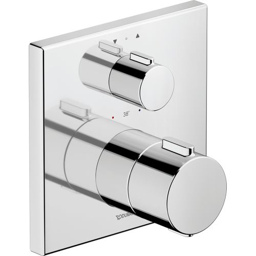 Duravit Thermostatarmatur Thermostat Unterputz, 2 Verbraucher, eckig, TH4200013010