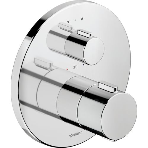 Duravit Thermostatarmatur Thermostat Unterputz, 2 Verbraucher, rund, TH4200014010