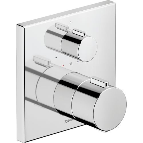 Duravit Thermostatarmatur Thermostat Unterputz, 1 Verbraucher, eckig, TH4200015010