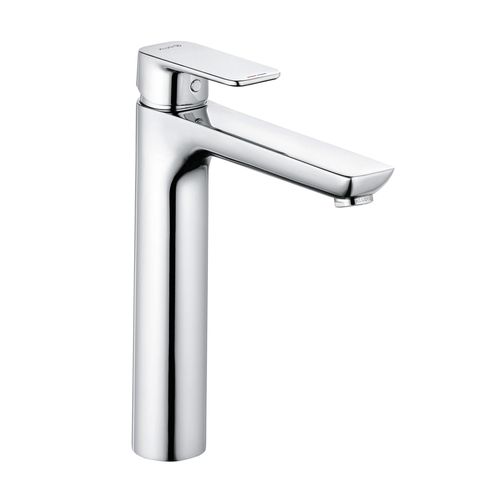 KLUDI PURE&STYLE Waschschüssel-Einhandmischer, Auslaufhöhe 215mm, ohne Ablaufgarnitur, 3.8 l/min, Chrom, 402960575WR5