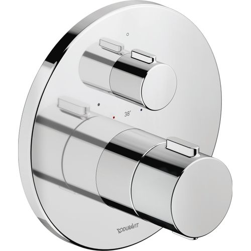 Duravit Thermostatarmatur Thermostat Unterputz, 1 Verbraucher, rund, TH4200016010