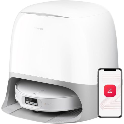 Roborock Qrevo CurvX Saugroboter mit Wischfunktion, 22.000Pa Saugkraft, 7,98 Ultra Slim, Dual Anti-Tangle-System, Reactive Al-Hinderniserkennung(Weiß)