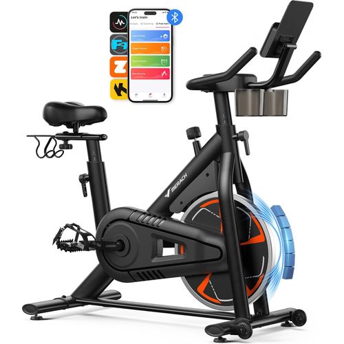 Heimtrainer Fahhrad für Zuhause, leises Fitnessbike mit LCD-Display, Magnetischer Widerstand, 8 Widerstandsstufen, bis 150 KG belastbar