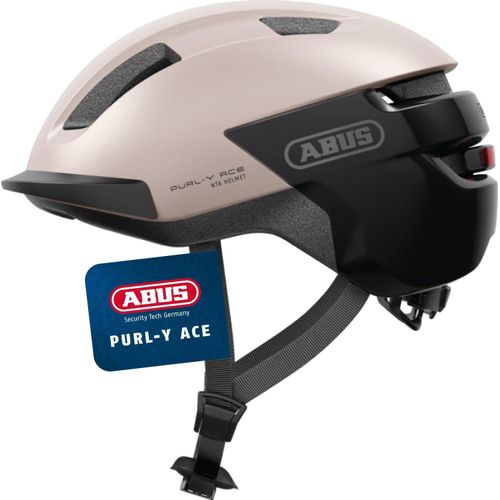 ABUS Fahrradhelm Purl-Y ACE mit LED-Licht – geeignet Fahrten auf E-Bike und S-Pedelec Trendiger NTA-Schutzhelm für Erwachsene Jugendliche
