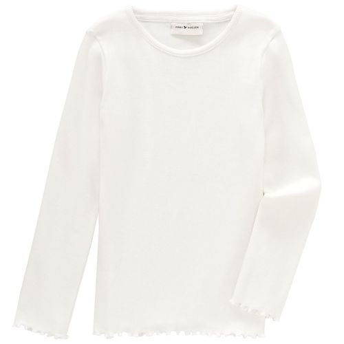 Mädchen Langarmshirt in Rippstruktur