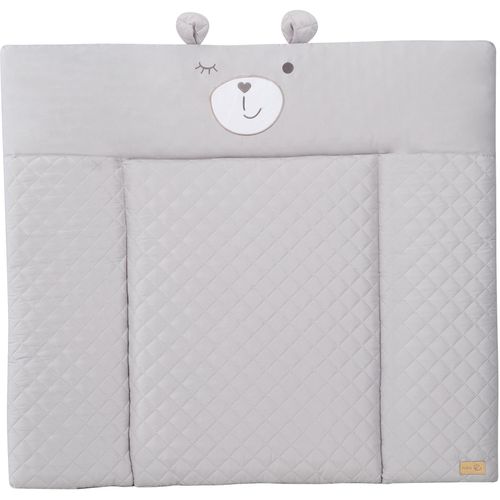roba® Wickelauflage »Style, Soft, silberfarbengrau«, mit aufgesticktem Gesicht