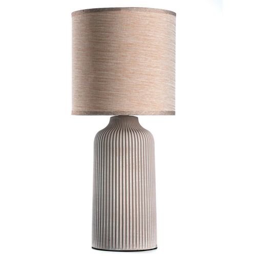 Tischleuchte , Creme , Textil, Keramik , 45 cm , Lampen & Leuchten, Innenbeleuchtung, Tischlampen