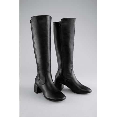 Stiefel ANISTON SHOES, Damen, Gr. 41, Normalschaft, schwarz, Lederimitat, Schuhe, Stretchstiefel mit Innen-Reißverschluss - NEUE KOLLEKTION