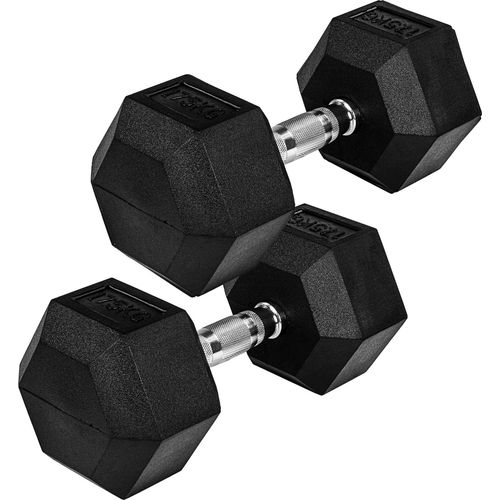 MOVIT Hexagon Kurzhanteln 2er Set 17,5kg, Hantel Hanteln Kurzhantelset
