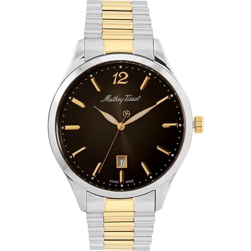 Herrenuhr MATHEY-TISSOT H411MBN klassisch in Gold.
