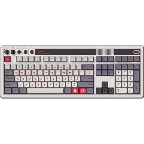 8BitDo Retro Mechanische Tastatur (N Edition) mit integriertem Numpad Dual Super Buttons - UK