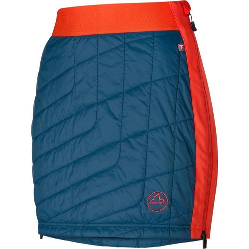 Warm Up Primaloft Skirt W, Storm Blue/Cherry Tomato, L, Ski Mountaineering, Bekleidung, Unten, Frau - La Sportiva