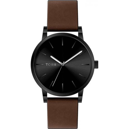 Herrenuhr TORII B41DL.BA in klassischem braunem Mode-Design.