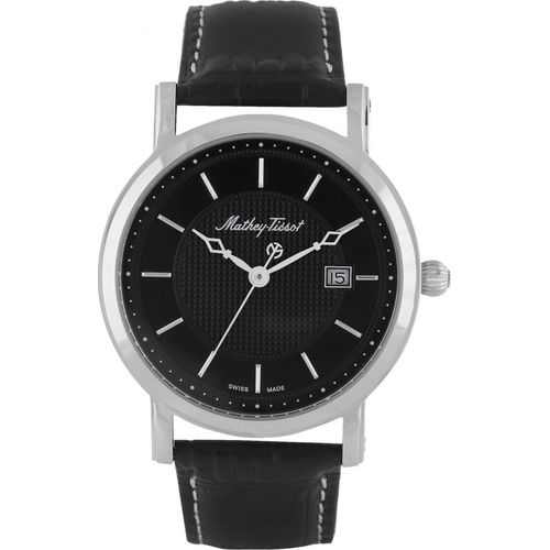 Herrenuhr MATHEY-TISSOT HB611251AN, klassisch schwarz.