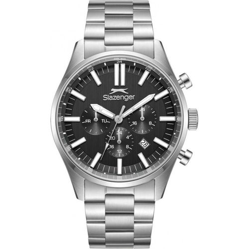 Herrenuhr SLAZENGER SL.9.2502.2.02 in Silber, modisch.