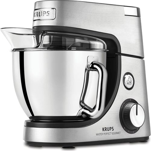 Krups KA631D Master Perfect Gourmet Küchenmaschine, 1100, Edelstahl gebürstet, 4.6 liters, Silber