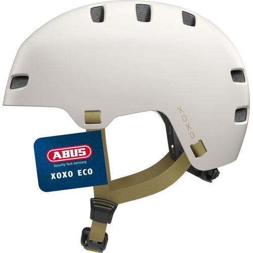ABUS Fahrradhelm XOXO ECO - Cityhelm im Skater-Look Helm für Skateboard, Fahrrad, Scooter alle Komponenten teilweise oder komplett recycelt