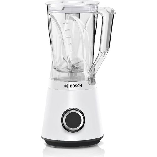 Bosch Standmixer Smoothie Maker, 1200 W, 1,5l Tritan-Mixbehälter, weiß, spülmaschinengeeignete Teile, 30.000 U/min, Europe, VitaPower Serie
