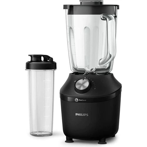 Philips Standmixer und Smoothie Maker – 600W, 2-Liter-Becher, Rezepte-App, 2 Geschwindigkeitsstufen + Impulsfunktion, ProBlend, Ice-Crush-Funktion