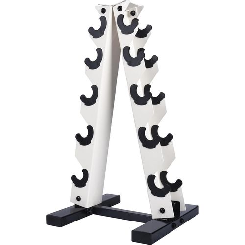 MENCIRO A-Rahmen Hantelständer Nur Ständer, 5-Tier Stahl Gewicht Kurzhantel Rack für Hanteln, Halter Home Gym