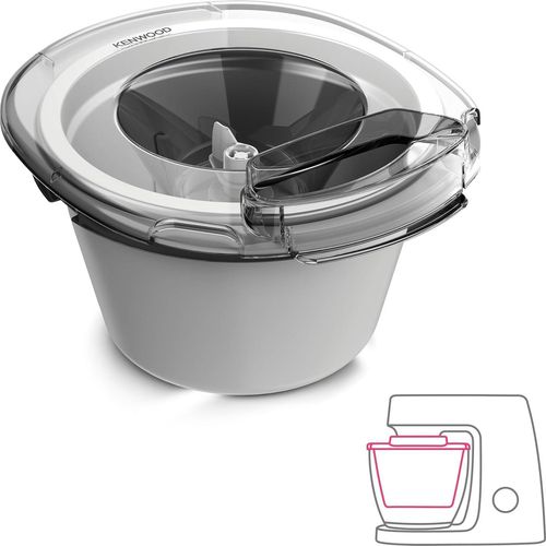 Kenwood Eisbereiter Aufsatz KAX71.000WH - Zubehör für Küchenmaschinen, einfach zu Bedienen, spülmaschinenfest, kompatibel mit allen Modellen der Chef
