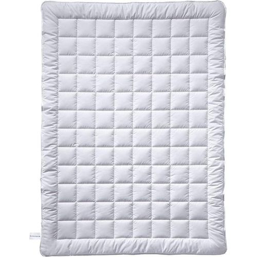 Billerbeck Bettdecke, Baumwolle, Leinen, Weiß, 135x200 cm