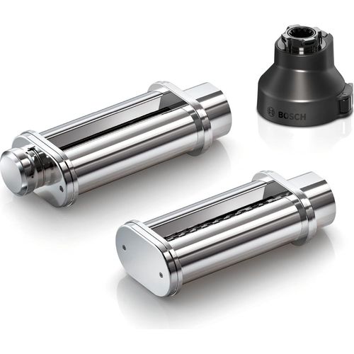 Bosch Zubehör MUZS6PP, PastaPassion Set, 2 Pasta-Aufsätze, Tagliatelle-Nudelwalze, Lasagne-Nudelwalze, Adapter, für Küchenmaschine Serie 6,