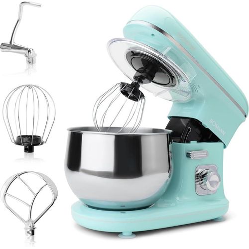 Bomann® Küchenmaschine 1100 Watt | Knetmaschine 5L inkl. Knethaken, Rührhaken und Schneebsen für bis zu 3 kg Teig robustes Spezialgetriebe Food