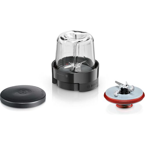 Bosch Zubehör MUZS68CG, Universalzerkleinerer Set, Zerkleinern von Eiswürfeln, Kaffeebohnen, zum Hacken Gemüse, Obst, Fleisch, für Küchenmaschine