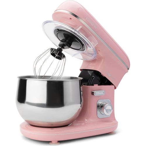 Clatronic® Küchenmaschine 1100 Watt | Knetmaschine 5L inkl. Knethaken, Rührhaken und Schneebsen für bis zu 3 kg Teig robustes Spezialgetriebe Food