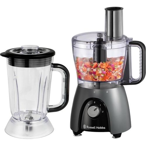 Russell Hobbs Küchenmaschine [Mixer/Gemüseschneider/Standmixer/Zerkleinerer/Blender] Food Processor (Kneten, Rühren & Schneiden etc.,
