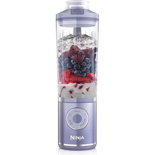 Ninja Blast Max Tragbarer Mixer/Blender/Smoothie Maker, 570 ml, wiederaufladbar, Mixbecher & auslaufsicherer Deckel, 3 Funktionen, Smoothies,