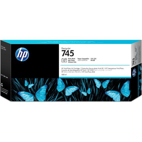 Original HP 745 (F9K04A) Druckerpatrone Foto Schwarz
