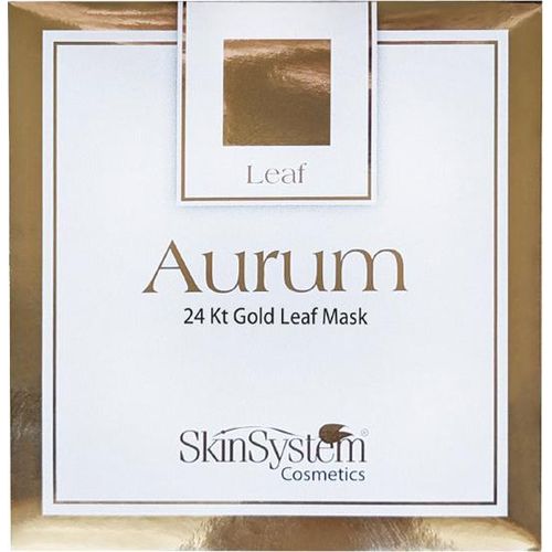 SkinSystem Aurum 24kt Gold Leaf Mask 25 Blätter – Gesichts- Behandlung mit Gold