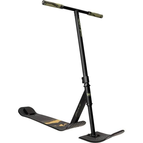 NKD Snow Stuntstep Schwarz Grün 91 cm – Robuster Schneescooter mit 360° Drehung
