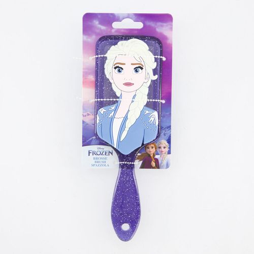 Dunkelblaue Haarbürste mit Elsa-Motiv