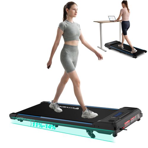Laufbander Mit einstellbarem Steigung für zuhause und im Büro - Walking Pad bis 6 km/h (leiser Motor), ideal als Desk Laufband am Schreibtisch