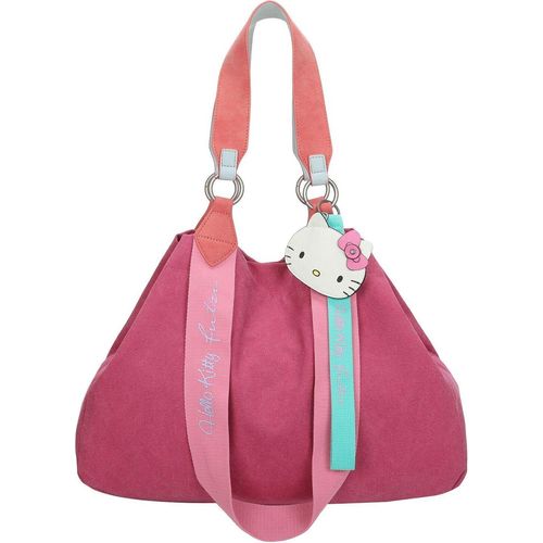Fritzi aus Preußen Schultertasche Izzy Medium Canvas Hello Kitty Shopper Pink Cat