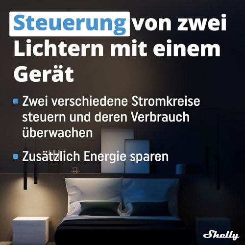Shelly Plus 2PM | Wlan 2 Kanäle Smart Relais Schalter | Rolladenschalter mit Stromverbrauchsmessung | Hausautomation | Google Home Alexa Zubehör | iOS Android App (4 Pack)