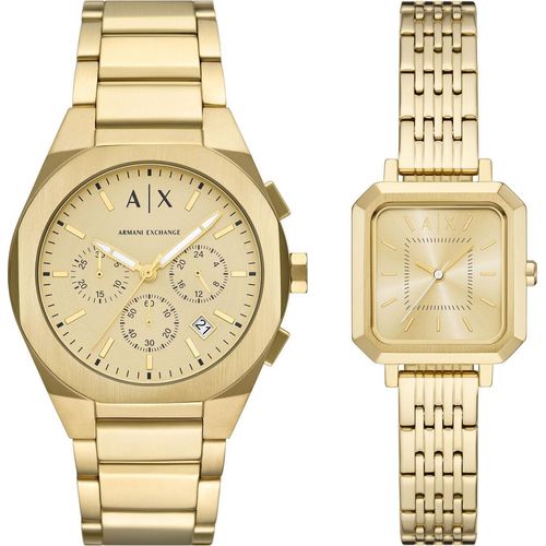 Uhr Armani Exchange Herren Gold ArmaniExchange-AX7171SET
